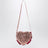 Sac à bandoulière Tut cœur pailleté rose