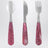 Couverts en acier inoxydable à paillettes sangria pétillantes