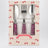 Couverts en acier inoxydable à paillettes sangria pétillantes