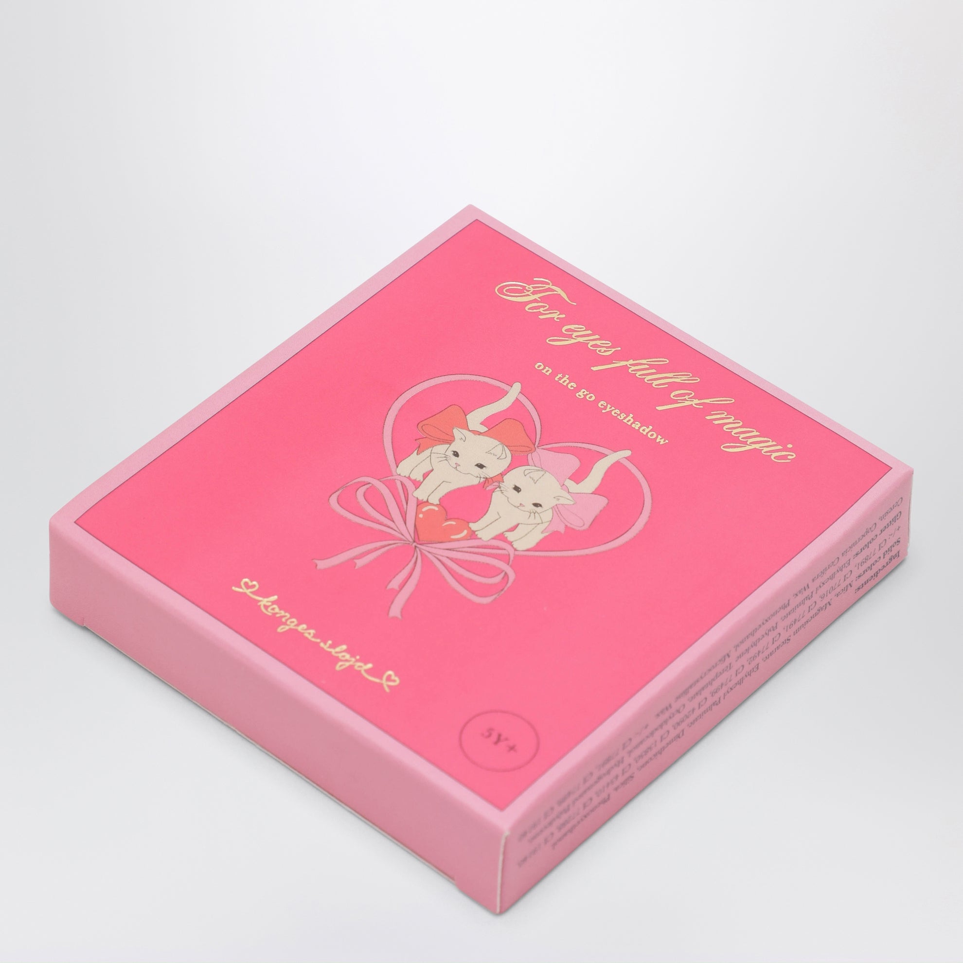 Palette de fards à paupières rose de voyage