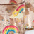 Confezione da 2 bicchieri glitterati rainbow