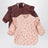Set of 2 Cherry Glitter bibs with sleeves
