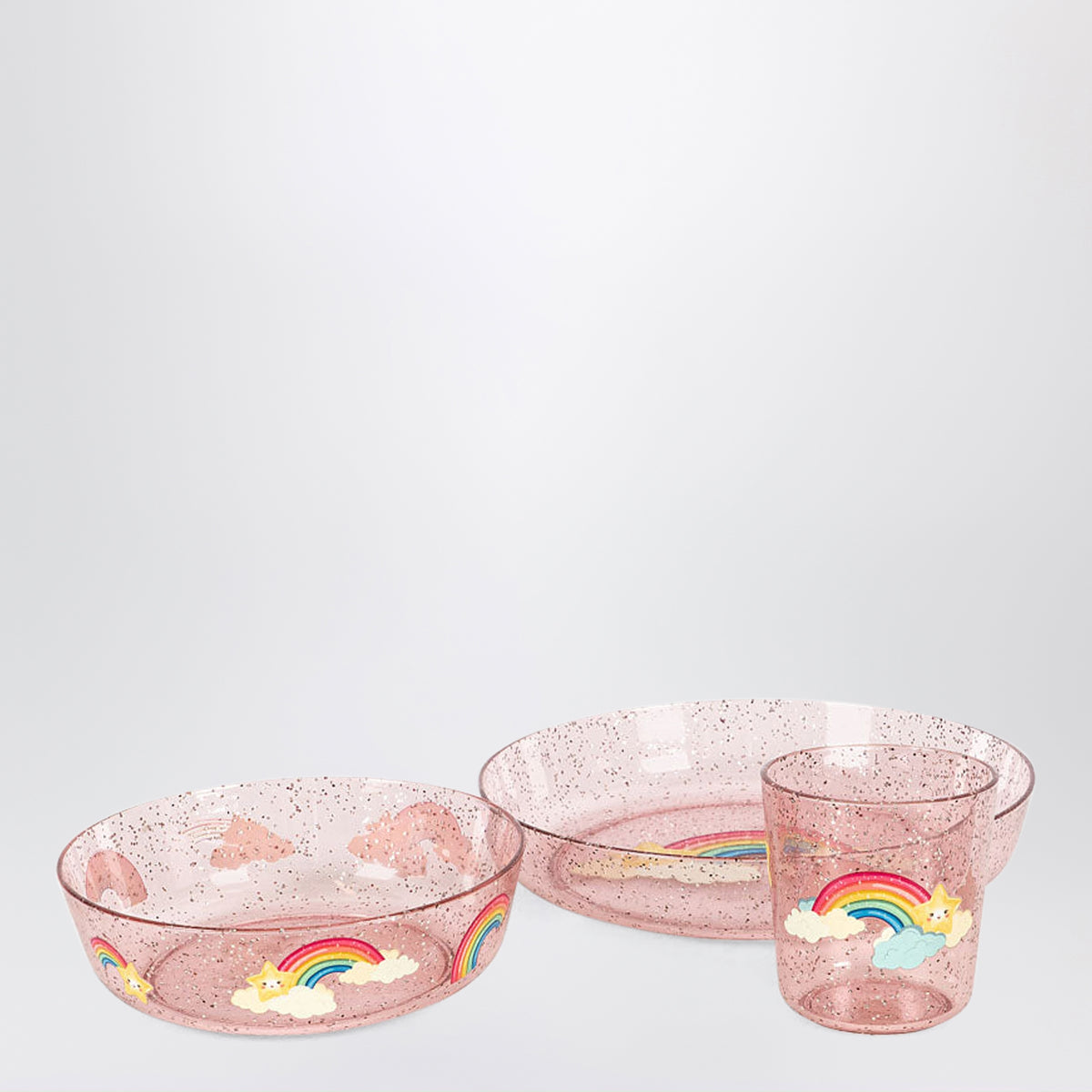 Sparkly Rainbow dinner set in PCTG