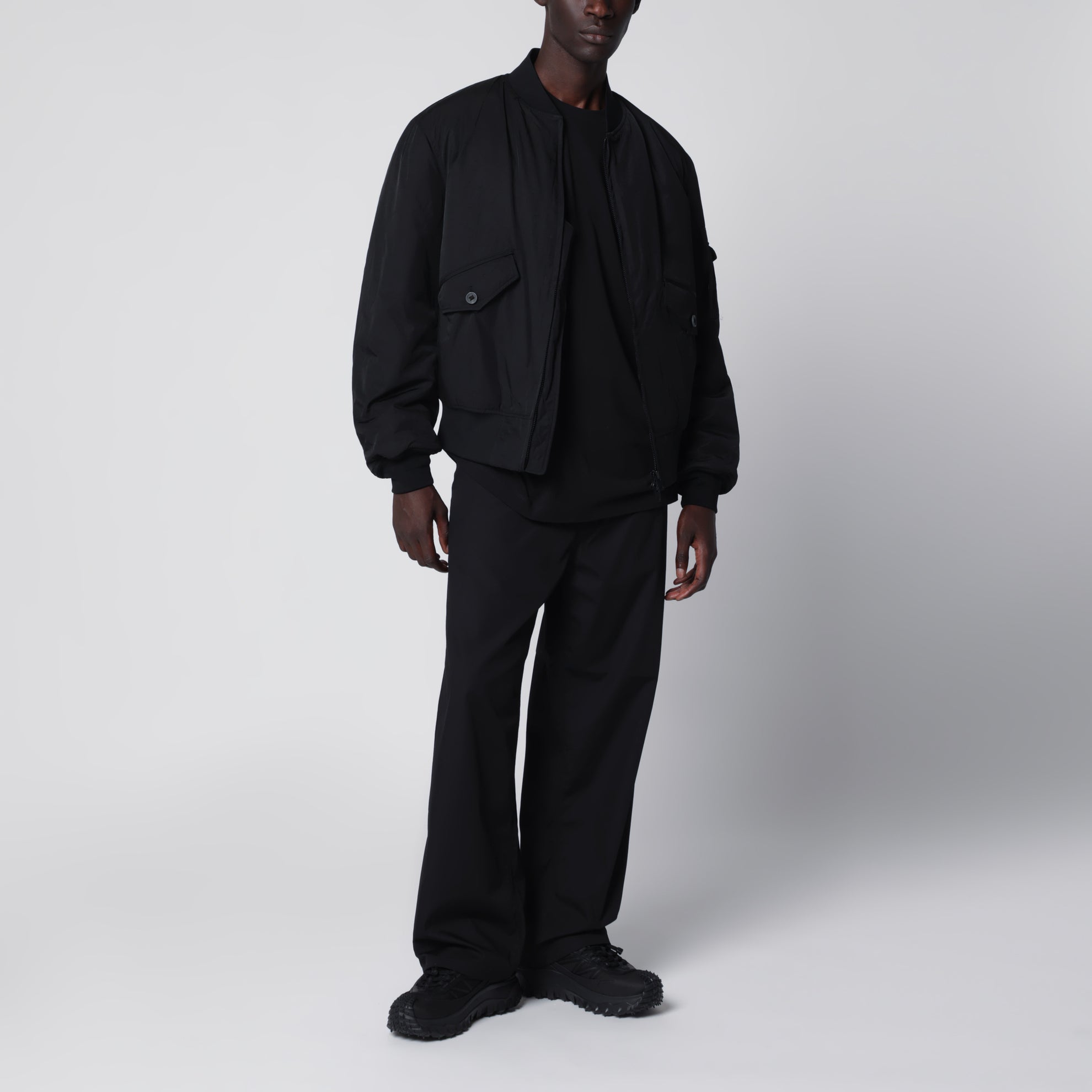 Y-3 bomber jacket in black nylon