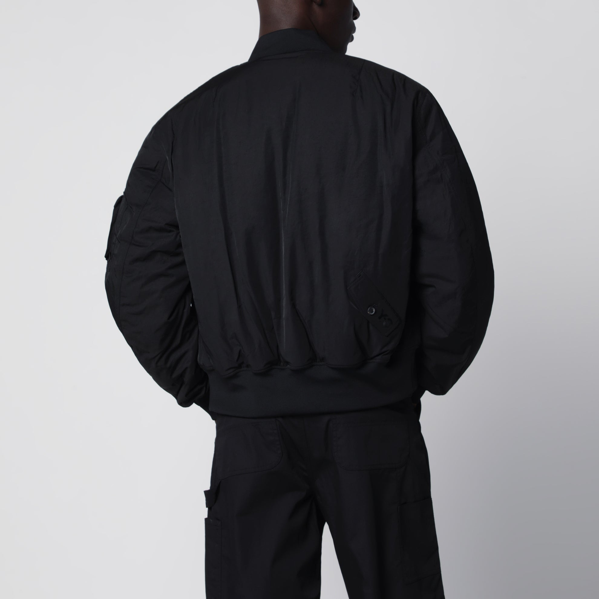 Y-3 bomber jacket in black nylon