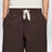 Nylon-Bermudashorts in Kaffeefarbe