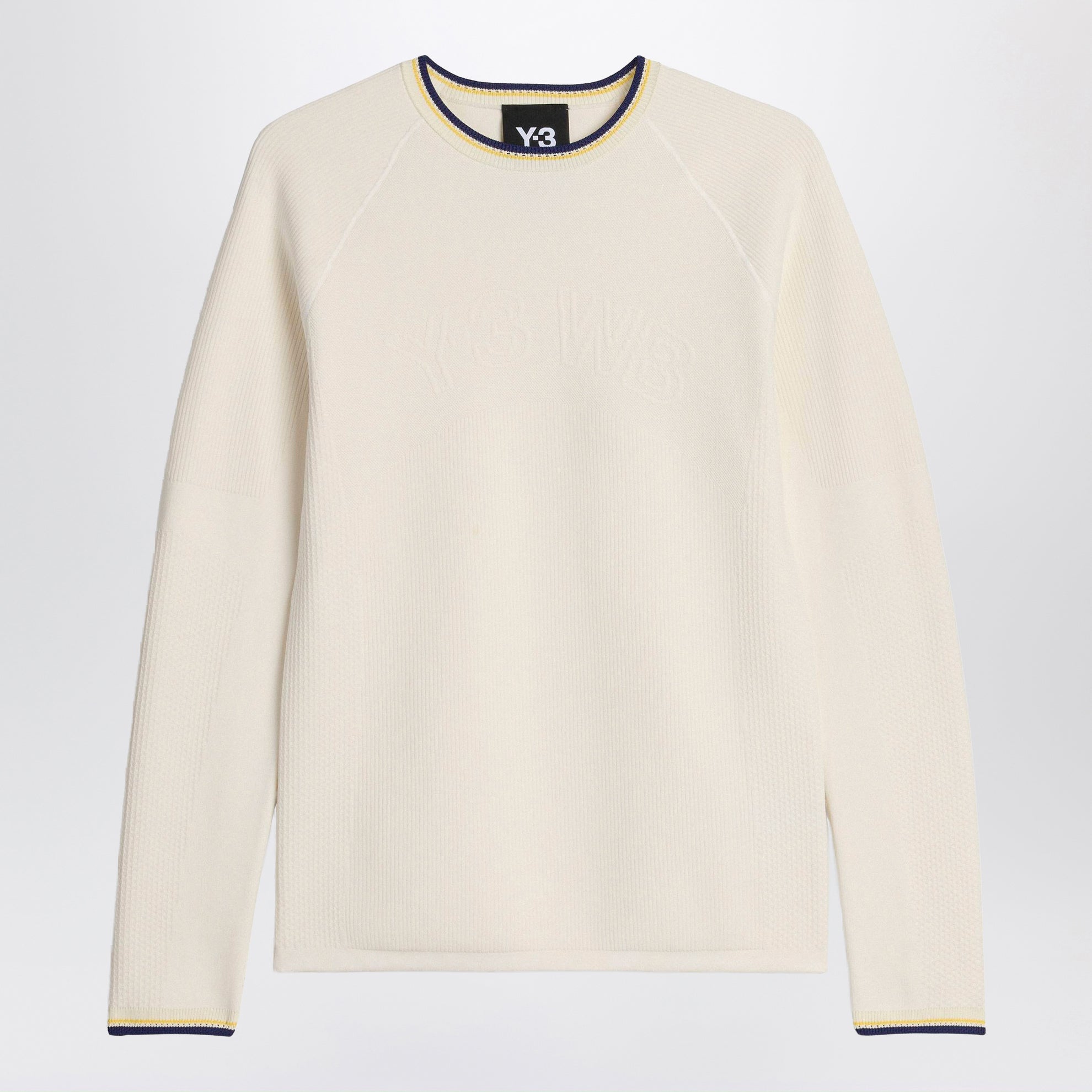 Maglia color crema in misto nylon