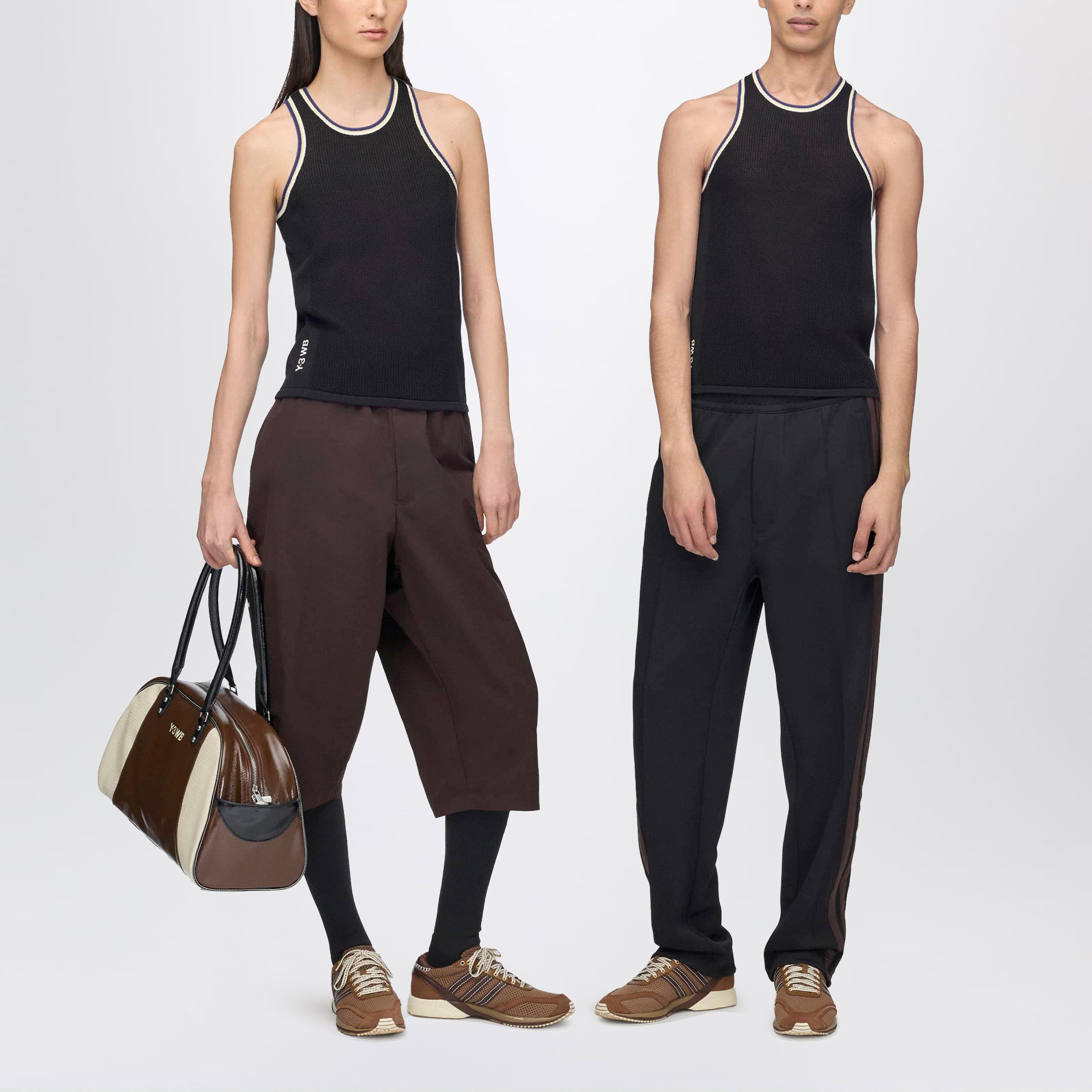 adidas by Wales Bonner Y-3 Black cotton-blend knit tank top