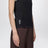 Black cotton-blend knit tank top