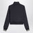 Sweat zippé noir en maille jersey