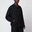 Giacca con zip nera in misto lana