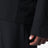 Giacca con zip nera in misto lana