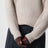 Beige melierter Kaschmirpullover