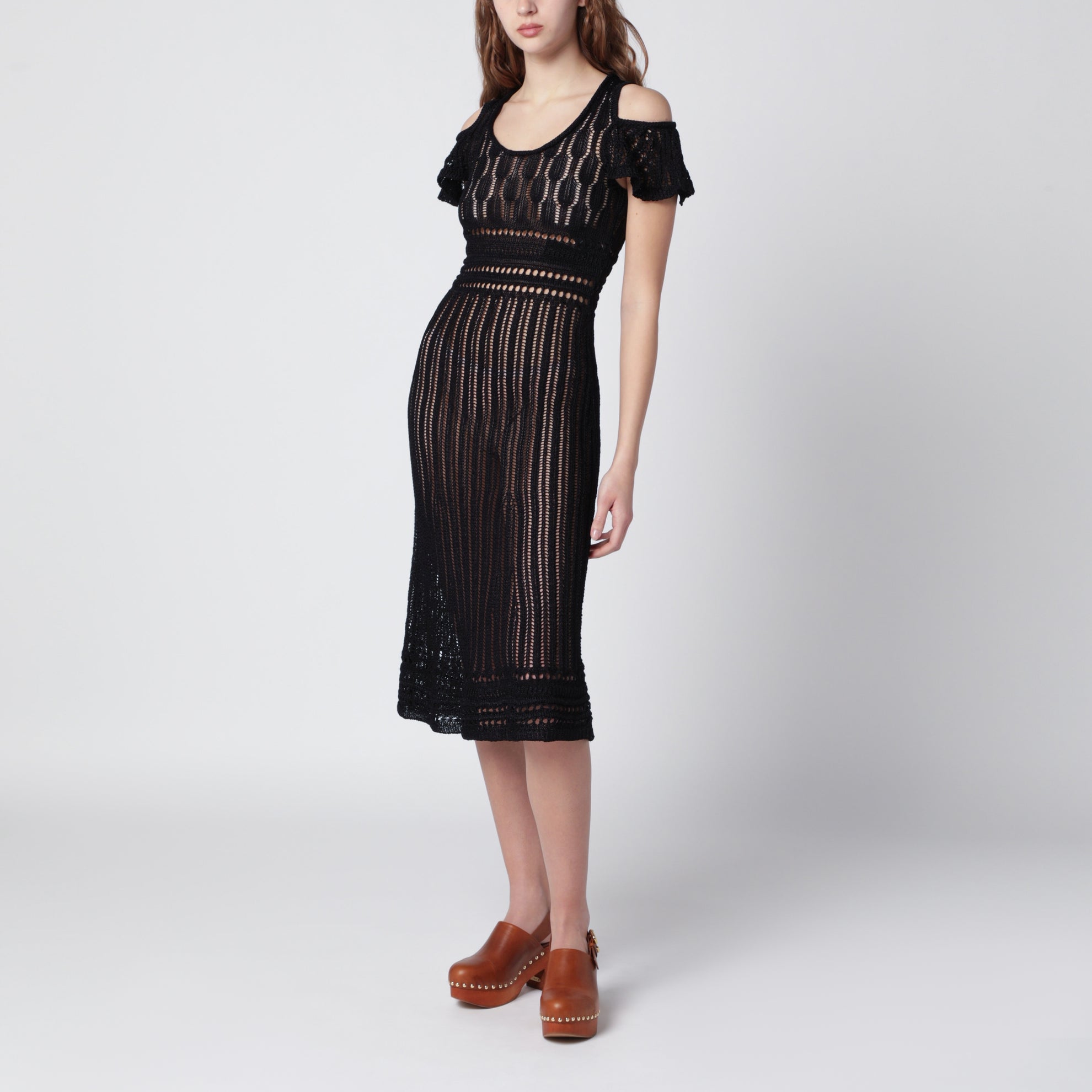Robe Noire Au Crochet