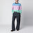 Cornflower Blue men’s striped merino wool sweater