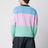 Cornflower Blue men’s striped merino wool sweater