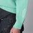 Cornflower Blue men’s striped merino wool sweater