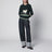 Dark green cotton sweater with sheep embroidery