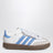 OG Samba sneakers in white/blue with elastic laces