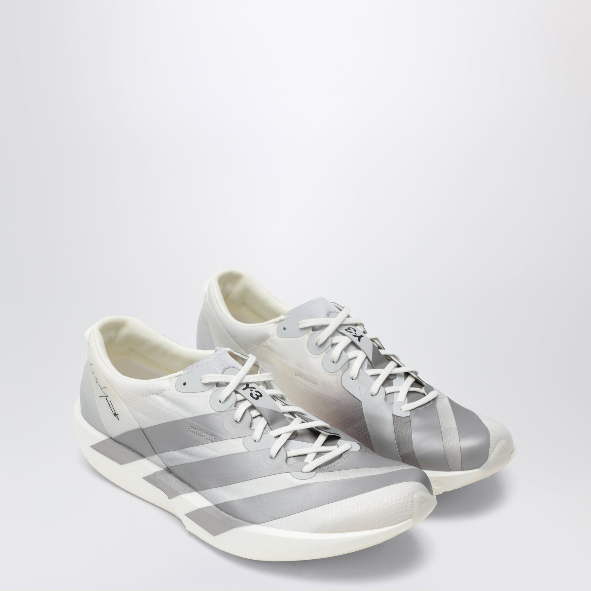 Baskets Adios 9 en mesh blanc craie et gris