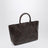 Bali Tote-Bag aus geflochtenem Leder in Dunkelbraun