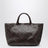 Bali Tote-Bag aus geflochtenem Leder in Dunkelbraun