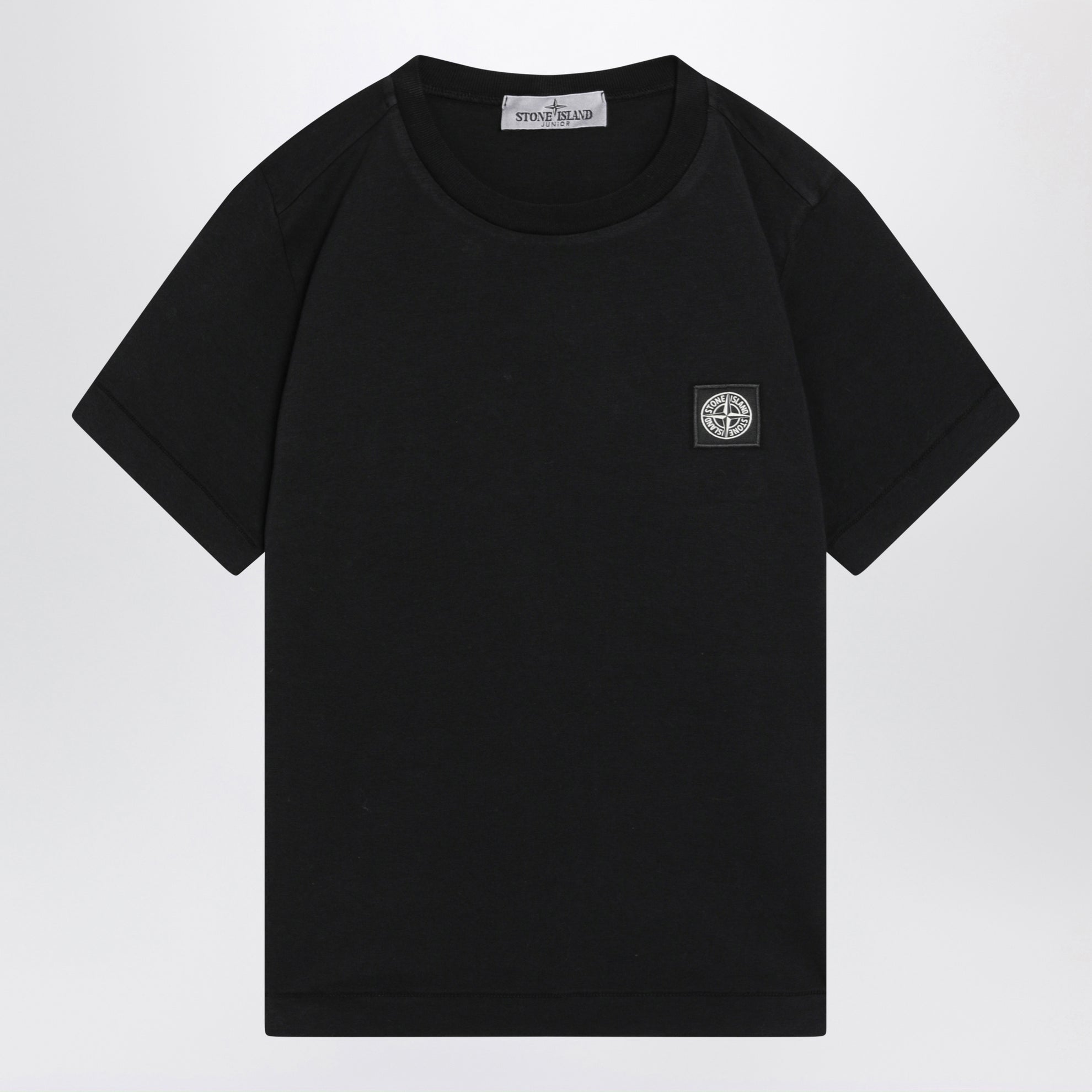 T-shirt bambino con dettaglio logo nera
