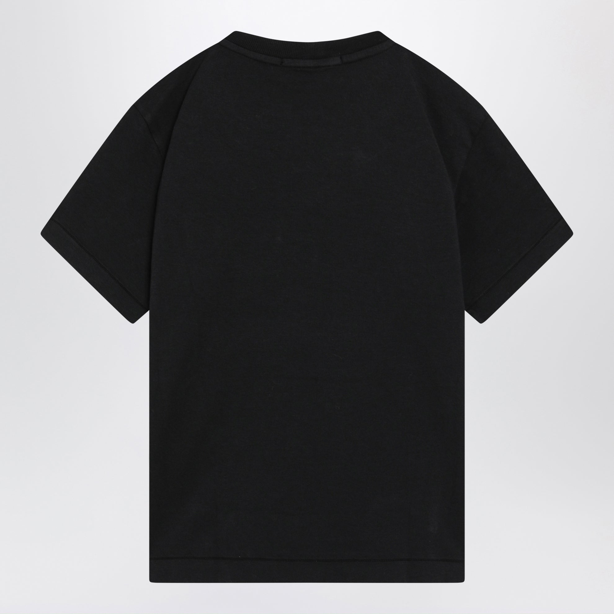T-shirt bambino con dettaglio logo nera