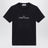 Ecru cotton T-shirt with logo print