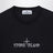 Ecru cotton T-shirt with logo print