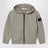 Sweat zippé vert mousse en coton