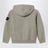 Sweat zippé vert mousse en coton