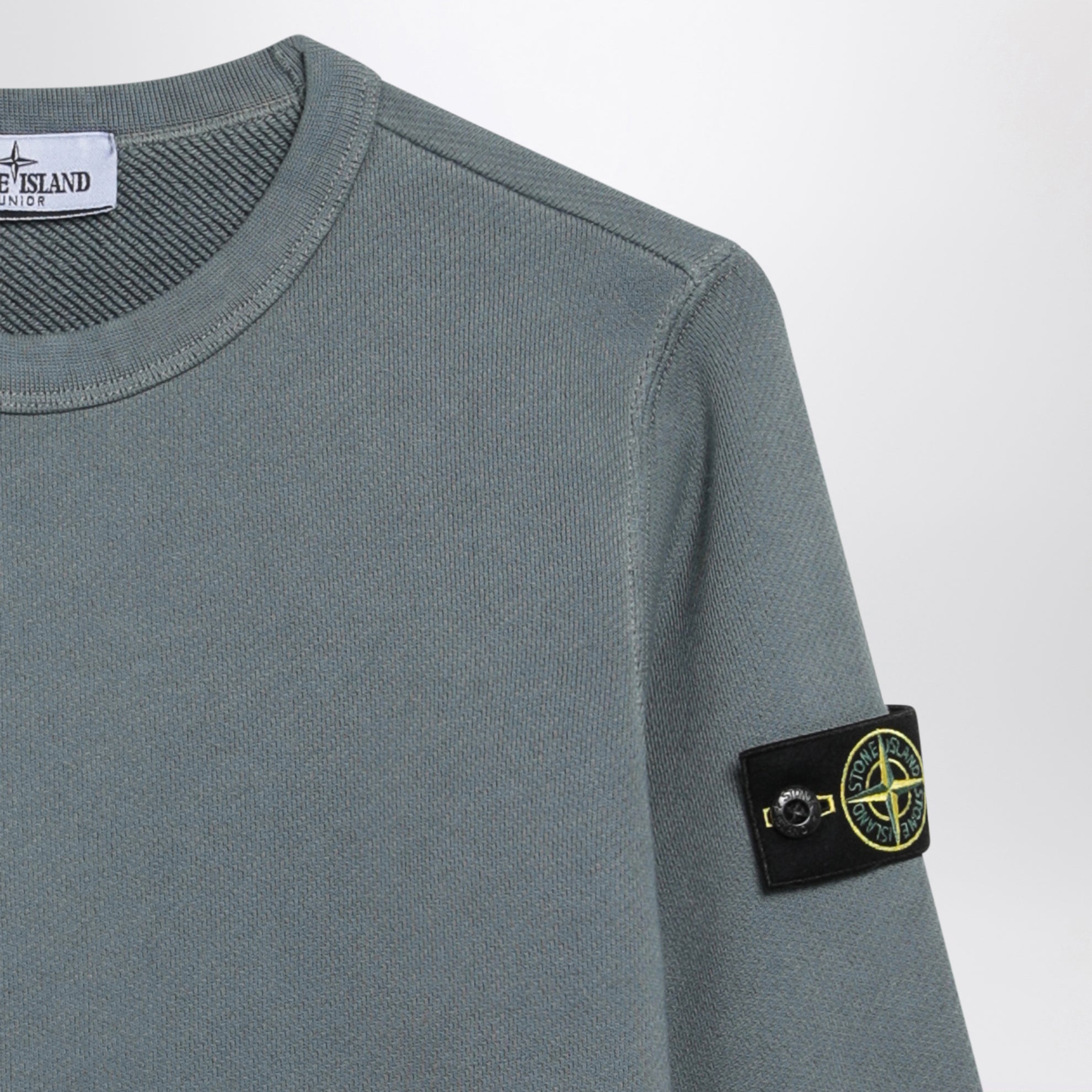 Crewneck sweatshirt in Ash Blue cotton