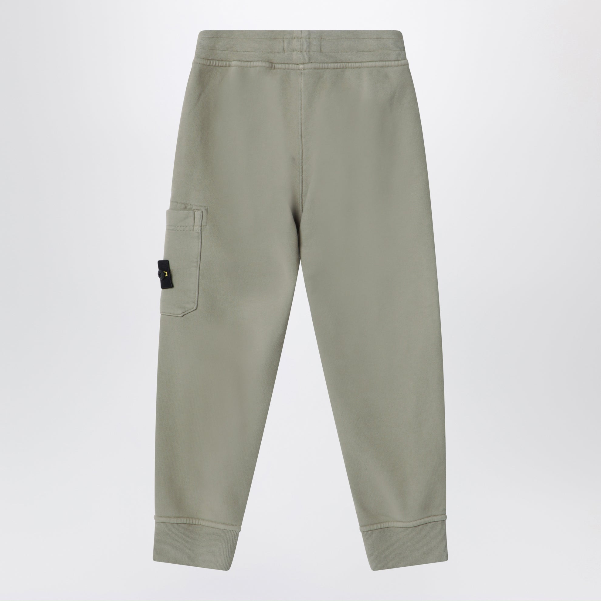 Pantalon de jogging en coton couleur mousse avec patch Compass