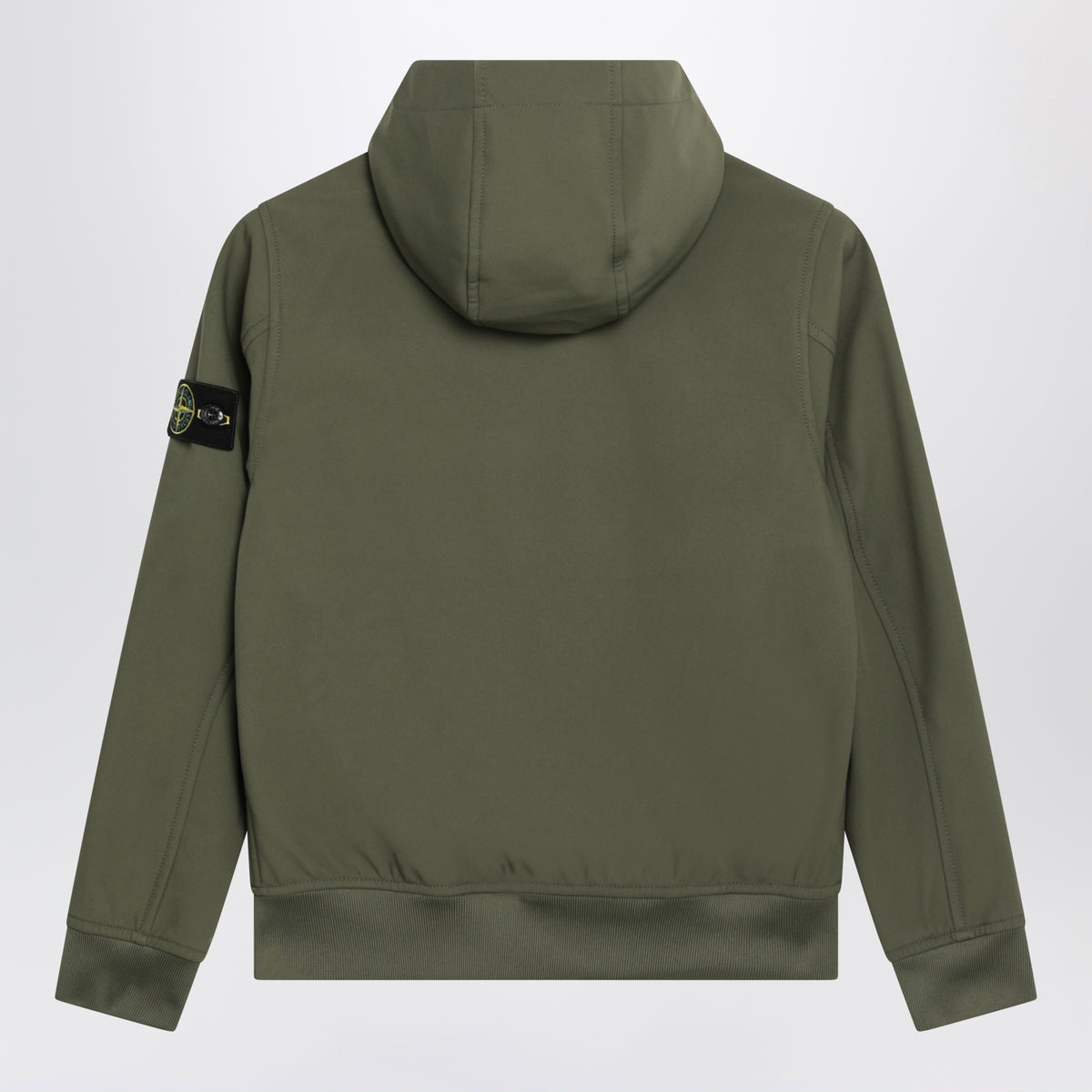 Leichte, militärgrüne Polyesterjacke