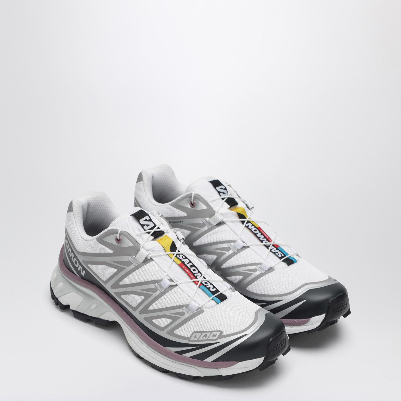 Salomon XT-6 Sneakers White/Black/Dusky Orchid | TheDoubleF