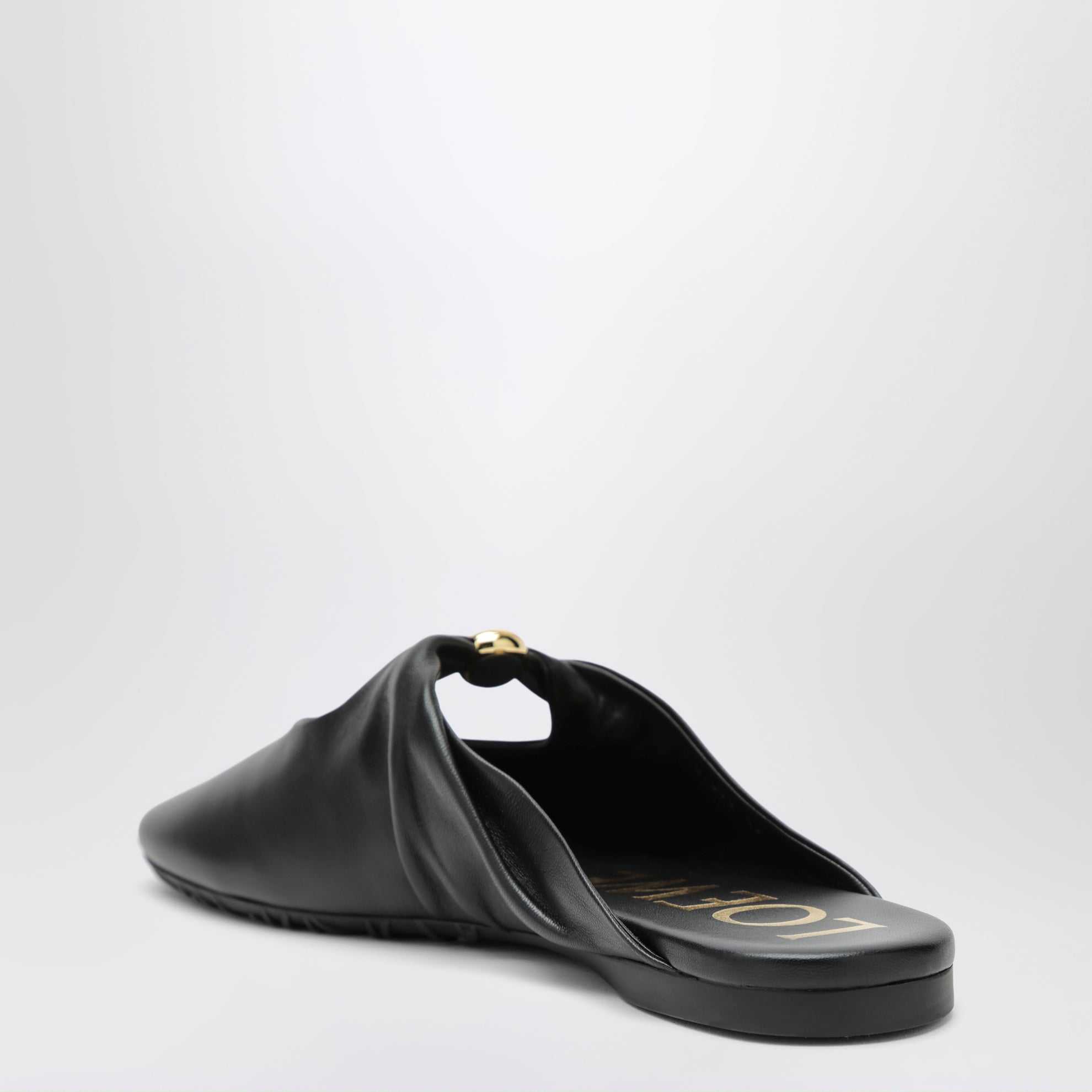 Sabots Pebble en nappa d’agneau noir