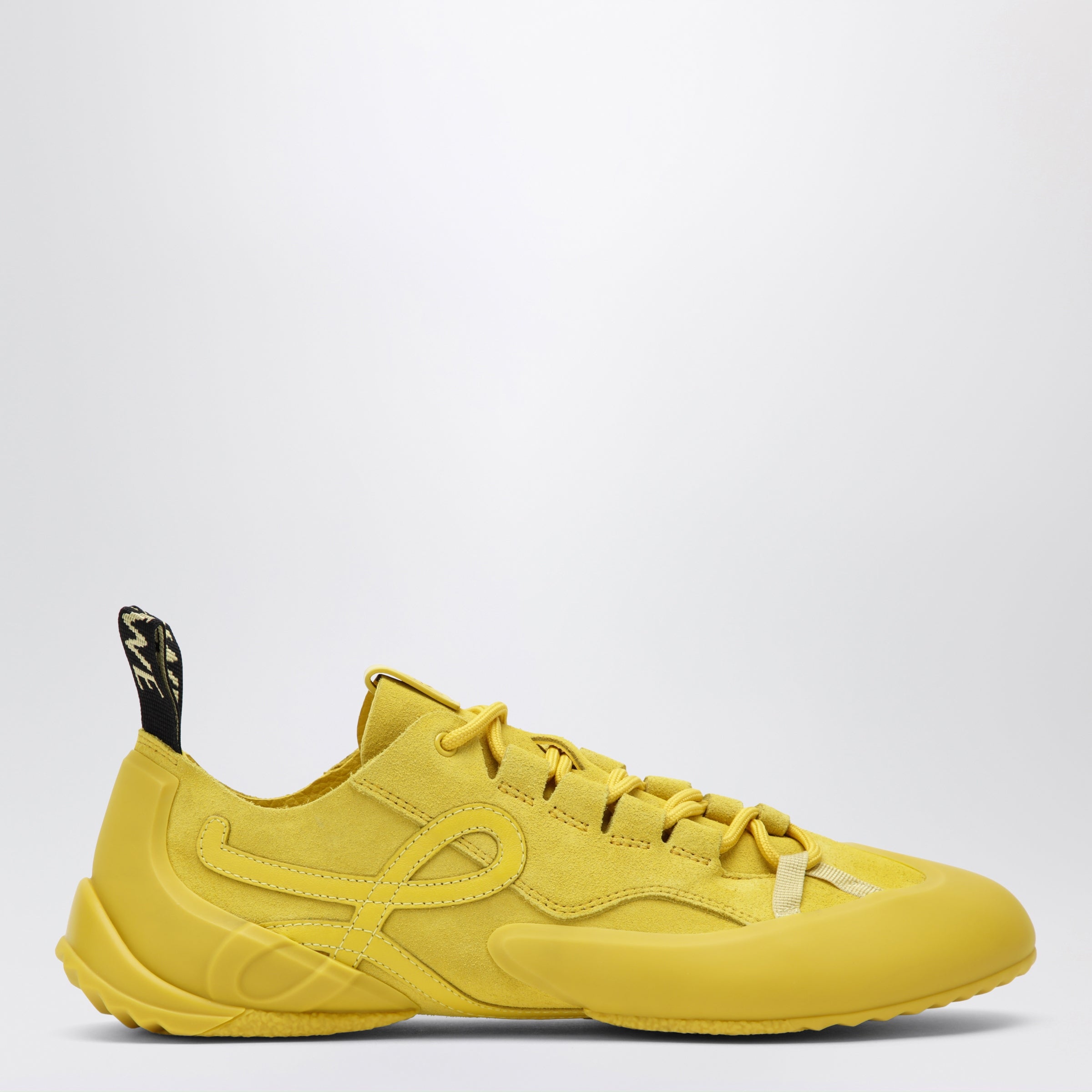 Loewe Grip Sneakers in yellow suede calfskin | TheDoubleF