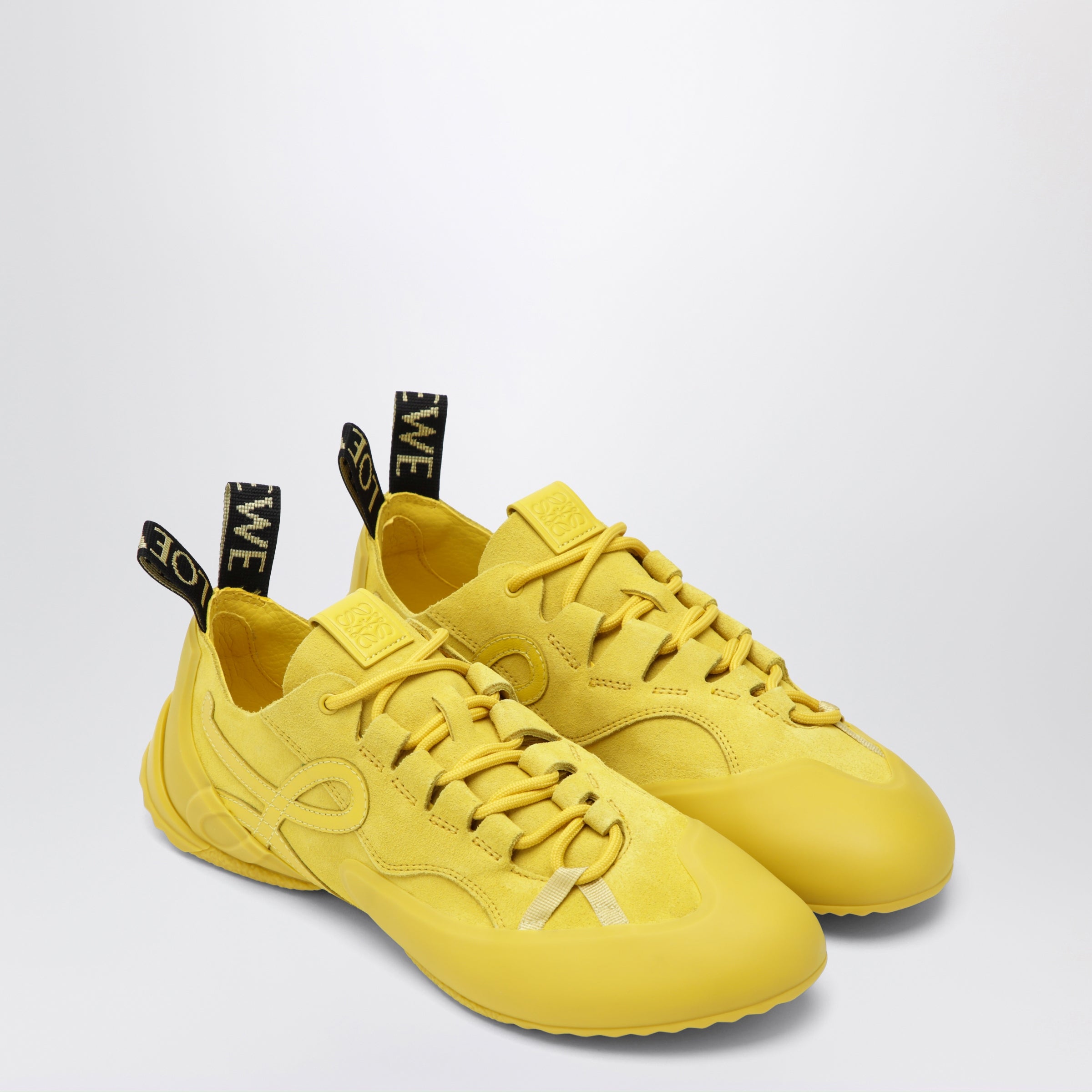 Loewe Grip Sneakers in yellow suede calfskin | TheDoubleF