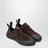 Grip sneaker in suede calfskin leather with contrasting molded TPU inserts
