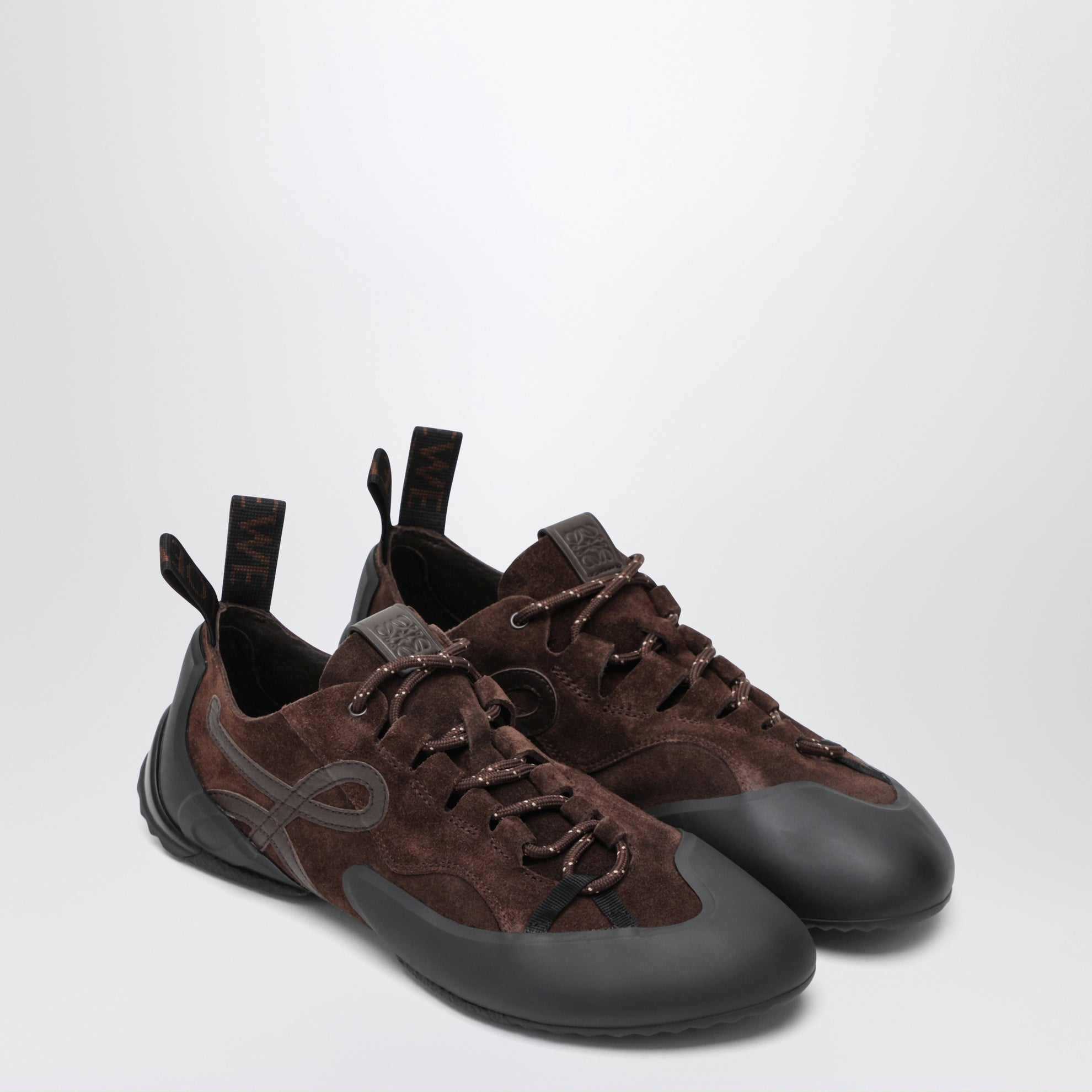 Grip Sneakers in suede calfskin leather with contrasting molded TPU inserts