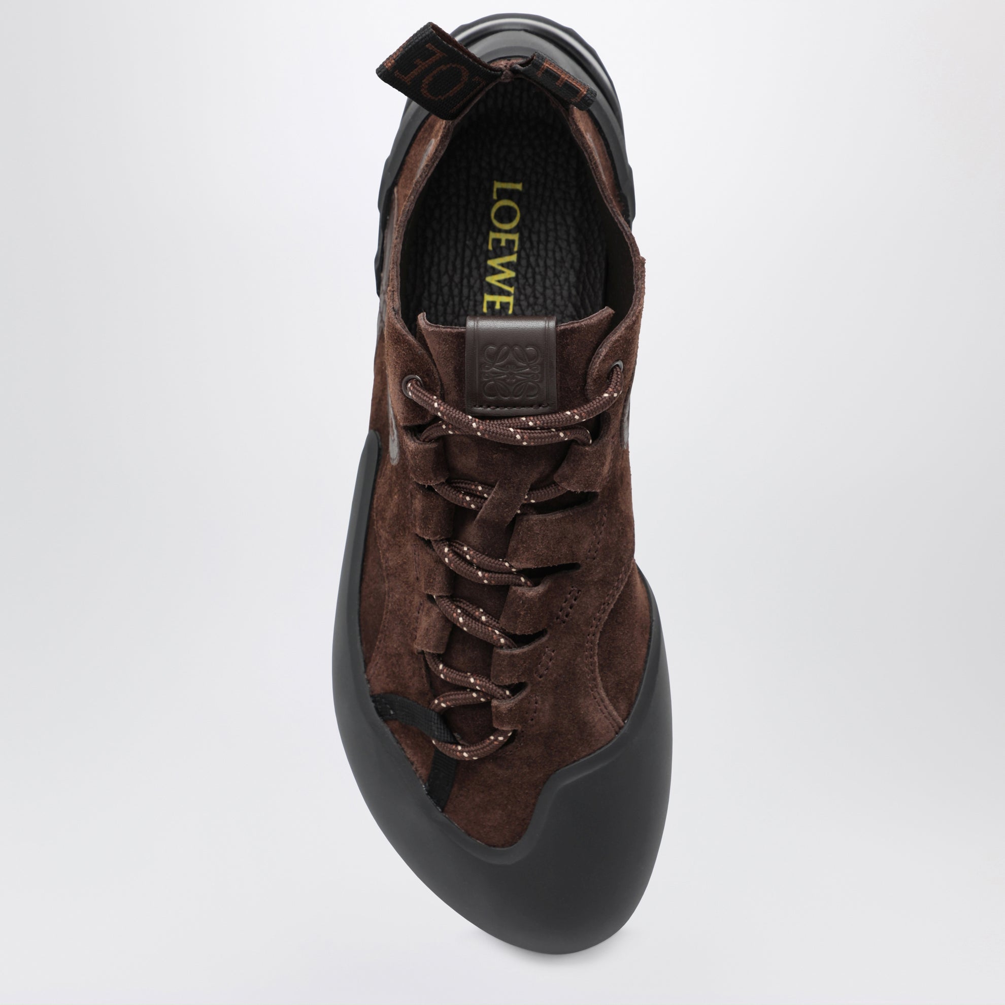 Grip Sneakers in suede calfskin leather with contrasting molded TPU inserts