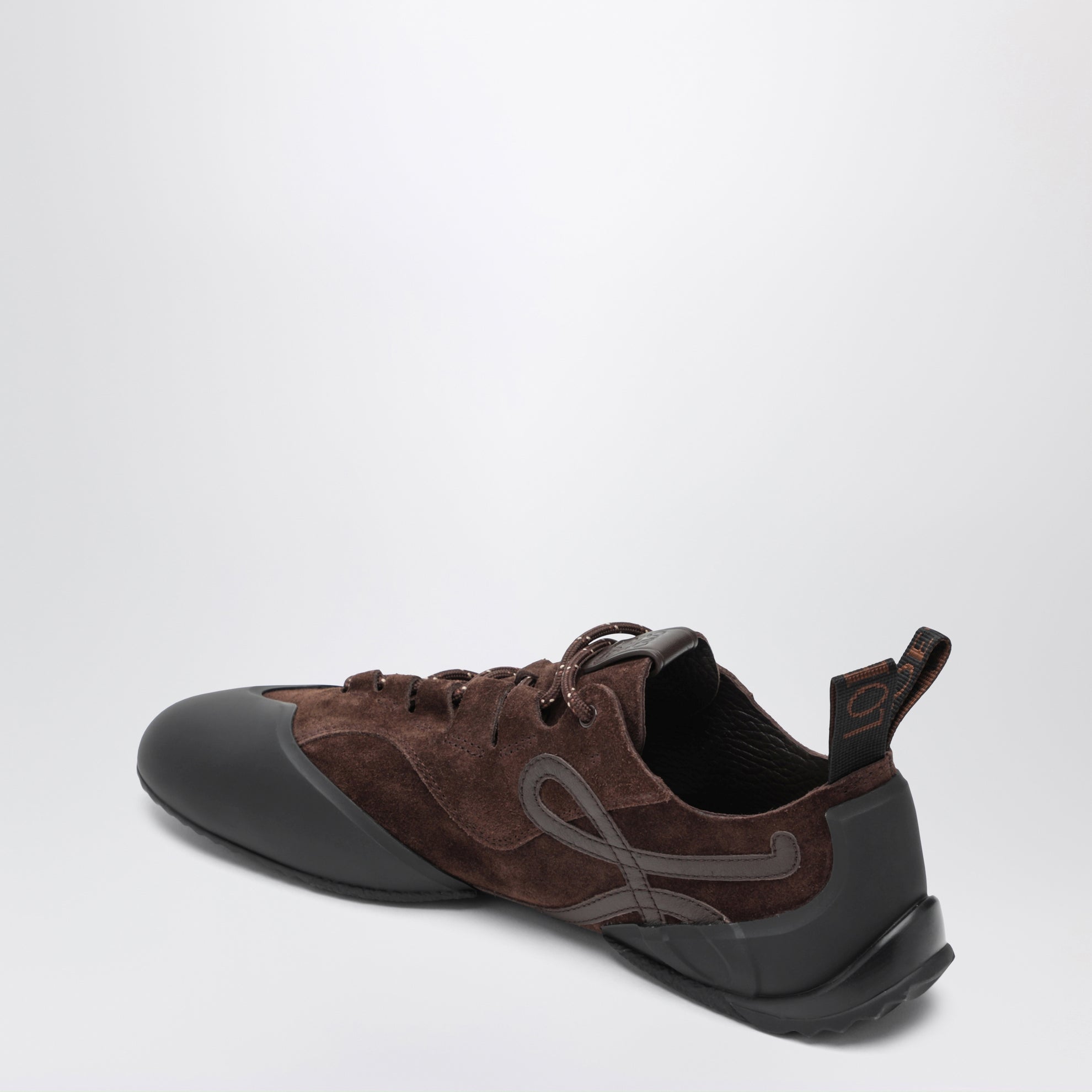 Grip Sneakers in suede calfskin leather with contrasting molded TPU inserts