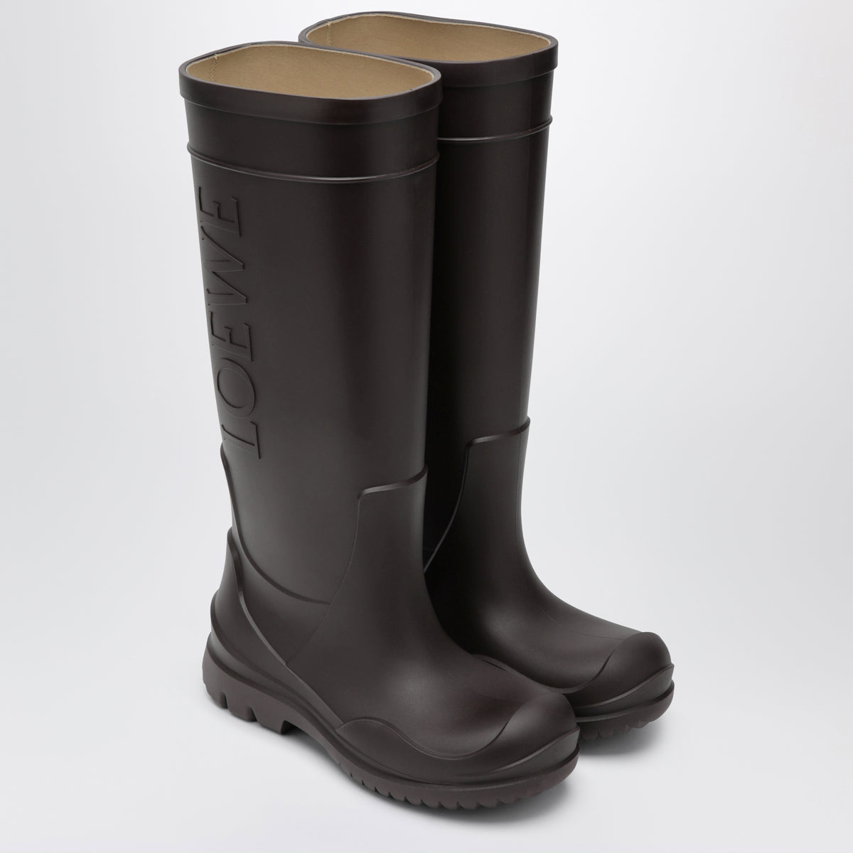 Bottes de pluie Storm marron en caoutchouc