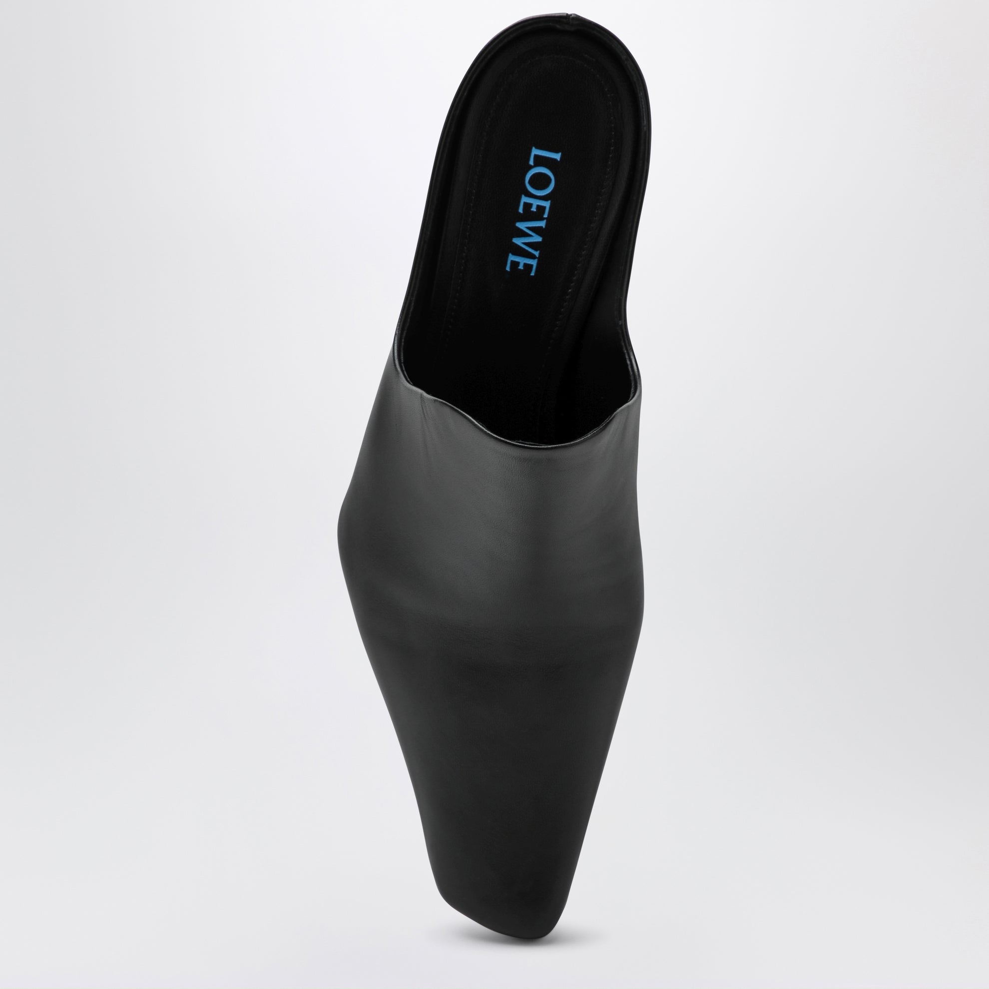 Emily lambskin leather mules in black