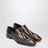Edge loafers in brown brushed calfskin