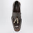 Edge loafers in brown brushed calfskin