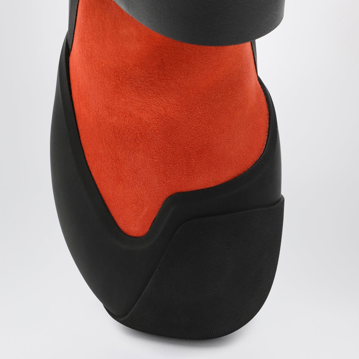 Escarpins slingback Dive jaune safran/noir en daim