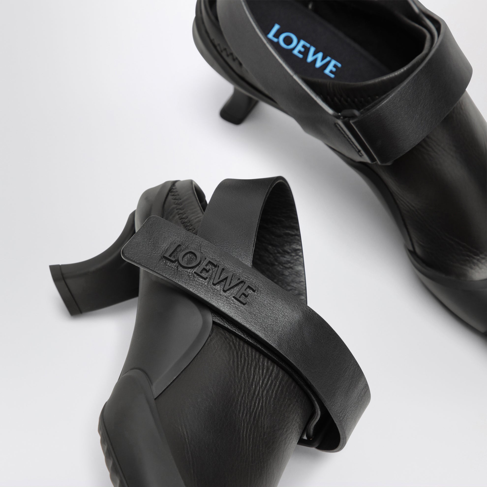 Slingback Dive nere in pelle di vitello stretch