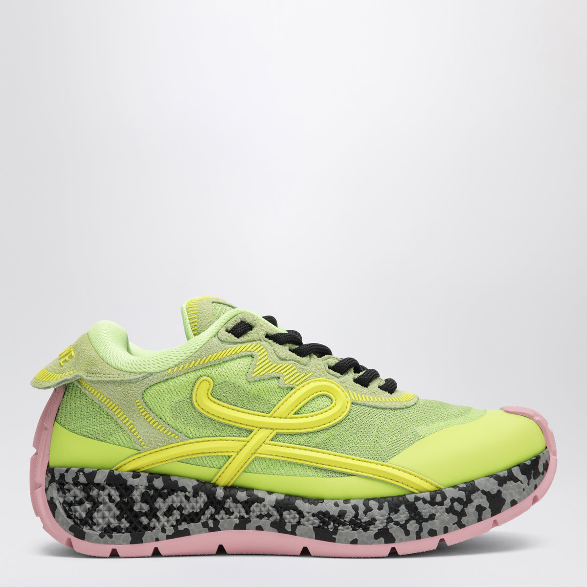 Baskets Green Pogo en mesh technique et cuir